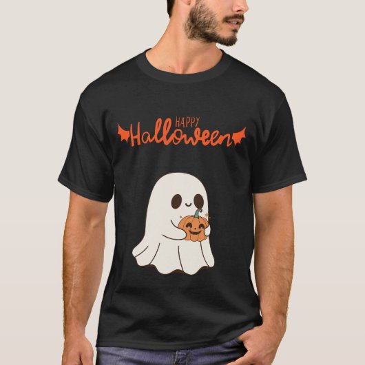 Cute Happy Halloween T-shirt (Voorkant)