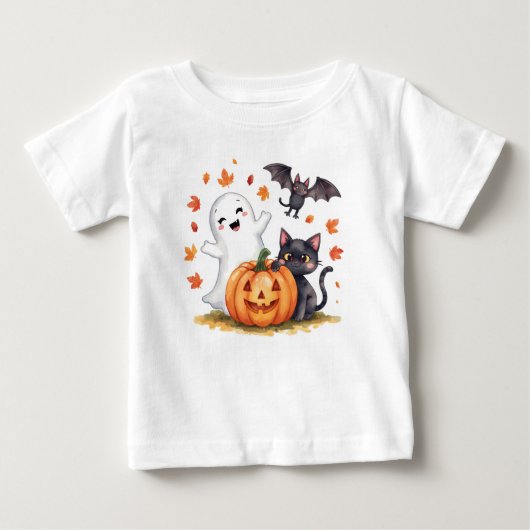 Cute Happy Halloween T-shirt (Voorkant)
