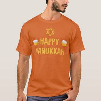 Cute Happy Hanukkah Jewish Matching Chanukah Pajam T-shirt