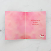 Cute Happy Heart Day Valentine's Day Card Kaart (Binnen)