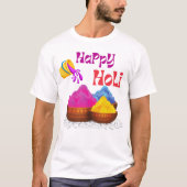 Cute Happy Holi koppel T-shirt (Voorkant)