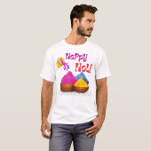 Cute Happy Holi koppel T-shirt (Voorkant volledig)