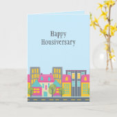 Cute Happy Housiversary Makelaar Kaart (Gele Bloem)