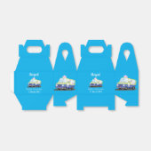 Cute happy ice roomtruck cartoon bedankdoosjes (Uitgevouwen)