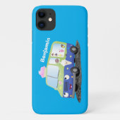 Cute happy ice roomtruck cartoon Case-Mate iPhone case (Achterkant)