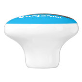 Cute happy ice roomtruck cartoon keramische knop (Zijkant)