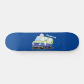 Cute happy ice roomtruck cartoon persoonlijk skateboard (Horizontaal)