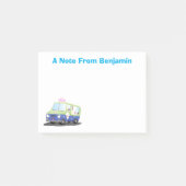 Cute happy ice roomtruck cartoon post-it® notes (Voorkant)