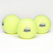 Cute happy ice roomtruck cartoon tennisballen (Multi)
