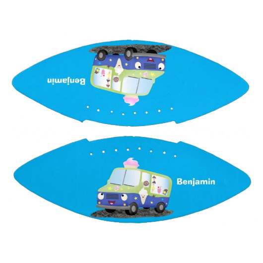 Cute happy ijstruck cartoon american football (Panelen)