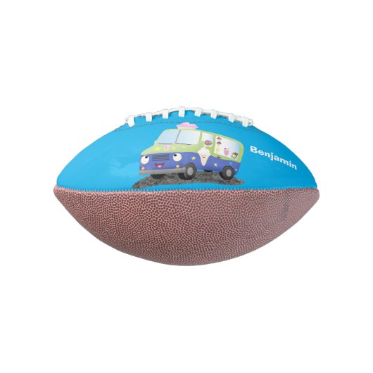 Cute happy ijstruck cartoon american football (Gedraaid 90)