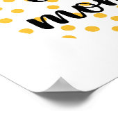 Cute, happy, inspirerend "Geniet van elk moment" Poster (Hoek)