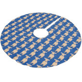 Cute happy jersey koe and flower cartoon kerstboom rok (Gekanteld)