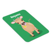 Cute happy jersey koe and flower cartoon magneet (Rechterzijde)