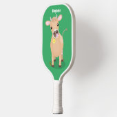 Cute happy jersey koe and flower cartoon pickleball paddle (Links)