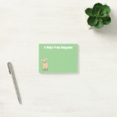 Cute happy jersey koe and flower cartoon post-it® notes (Kantoor)