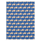 Cute happy jersey koe and flower cartoon tafelkleed (Voorkant)