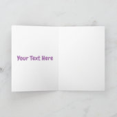 Cute happy jersey koe en cartoon kaart (Binnen)