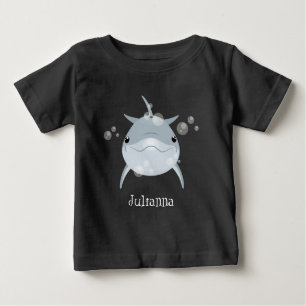 Cute happy kawaii dolphin cartoon
