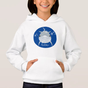 Cute happy kawaii dolphin cartoon