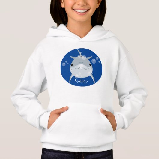 Cute happy kawaii dolphin cartoon (Voorkant)