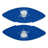 Cute happy kawaii dolphin cartoon american football (Panelen)