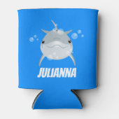 Cute happy kawaii dolphin cartoon blikjeskoeler (Voorkant)