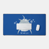 Cute happy kawaii dolphin cartoon bureaumat (Keyboard & Muis)