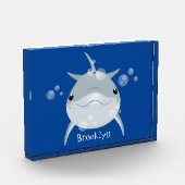 Cute happy kawaii dolphin cartoon fotoblokken (Links)