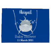 Cute happy kawaii dolphin cartoon groot cadeauzakje (Achterkant)