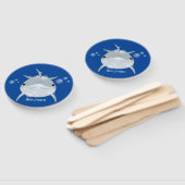 Cute happy kawaii dolphin cartoon handwaaier (Niet-gemonteerd)