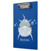 Cute happy kawaii dolphin cartoon klembord (Links)