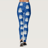 Cute happy kawaii dolphin cartoon leggings (Achterkant)