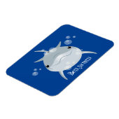 Cute happy kawaii dolphin cartoon magneet (Linkerzijde)