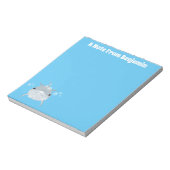 Cute happy kawaii dolphin cartoon notitieblok (Linkerzijde)