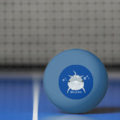 Cute happy kawaii dolphin cartoon pingpongbal (Net)