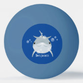 Cute happy kawaii dolphin cartoon pingpongbal (Voorkant)