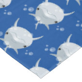 Cute happy kawaii dolphin cartoon tafelkleed (Gekanteld)