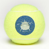 Cute happy kawaii dolphin cartoon tennisballen (Voorkant)