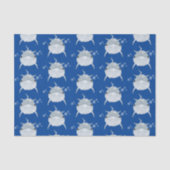 Cute happy kawaii dolphin cartoon tissuepapier (Voorkant)