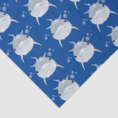 Cute happy kawaii dolphin cartoon tissuepapier (Detail)