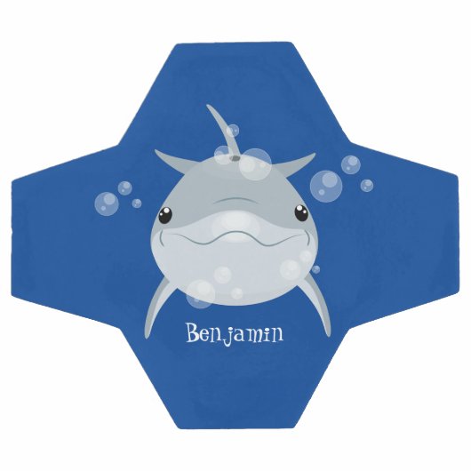 Cute happy kawaii dolphin cartoon voetbal (Enkel)