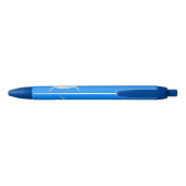Cute happy kawaii dolphin cartoon zwarte inkt pen (Achterkant)
