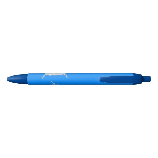 Cute happy kawaii dolphin cartoon zwarte inkt pen (Achterkant)