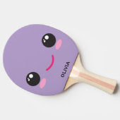 Cute Happy Kawaii Face - Custom Ping Pong Paddle Tafeltennisbatje (Zijkant)