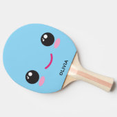 Cute Happy Kawaii Face - Custom Ping Pong Paddle Tafeltennisbatje (Zijkant)