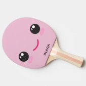 Cute Happy Kawaii Face - Custom Ping Pong Paddle Tafeltennisbatje (Zijkant)