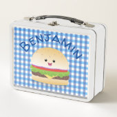 Cute happy kawaii hamburger cartoon (Voorkant)