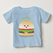 Cute happy kawaii hamburger cartoon (Voorkant)