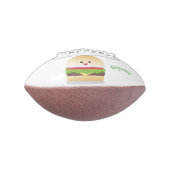 Cute happy kawaii hamburger cartoon american football (Gedraaid 90)